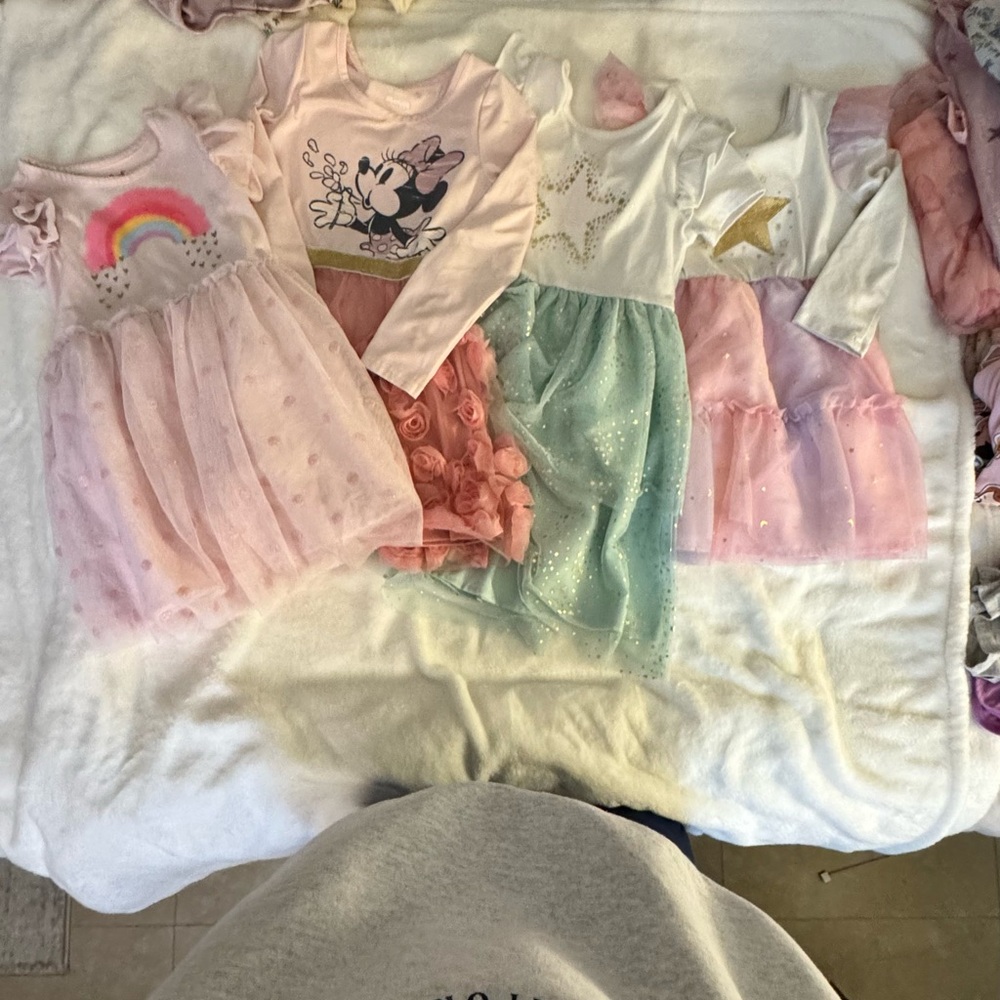 Cat & Jack Kids Dresses - Pink, Blue, White